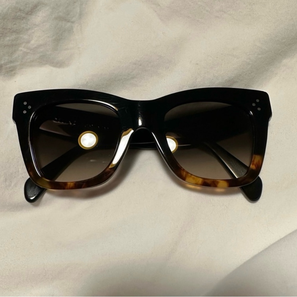 Celine Cateye Tortoise and
Black Sunglasses